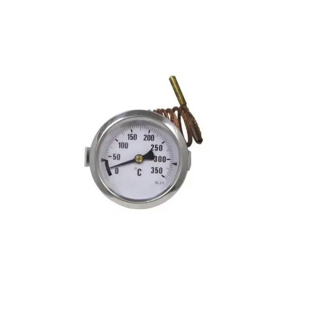 350C Capillary Thermometer Cooper Pressure Thermometer Capillary Oven Thermometer for Oven Heater Boiler Refrigerator