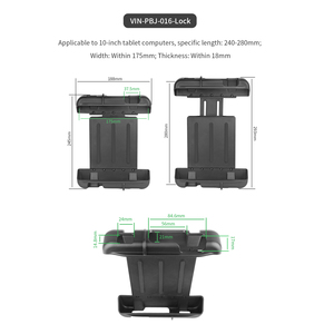 VINmounts Anti-Theft <b>Tablet</b> Clamp Holder for <b>10</b>-<b>Inch</b> <b>Tablets</b>, Secure Locking Mount for Office, Retail, School, and Public Use - Product Image 2