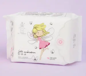 Serviettes hygiéniques biodégradables à base de menthe pour femmes, serviettes hygiéniques en coton biologique pour femmes menstruelles