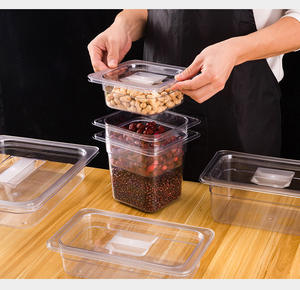 Bac GN en polycarbonate transparent 1/1 1/2 1/3 1/4 1/6 pour la restauration, la cuisine domestique et les hôtels - Product Image 3