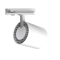 La voie monophasée de 220V Dimmable LED allume la goulotte de barre omnibus en aluminium de 3W 24W 3000K 36 degrés blanc conception moderne COB de centre commercial de bureau