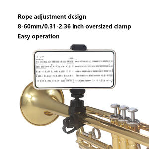 Verstellbarer Telefonst änder für Musik instrumente aus Messing mit Handy halter Noten lese zubehör - Product Image 5