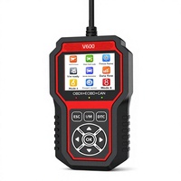 Lector de Códigos OBD2 V600 12V, Escáner de Diagnóstico para Automóviles, Reiniciador de Luz de Advertencia del Motor, Eliminación Automática de Códigos, Inspección Universal de Vehículos