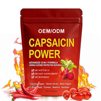 Capsules de suppléments de piment de Cayenne 3000mg, extrait 12 en 1, OEM ODM, marque privée, GMP HALAL pour adultes