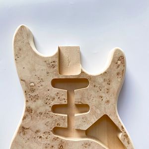Guitarra de cuerpo sólido de tilo sin acabar al por mayor con chapa de raíz SSS - Product Image 6