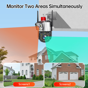 Caméra de sécurité domestique filaire à double objectif 10MP, caméra extérieure étanche WIFI PTZ CCTV, vision nocturne couleur, caméra de surveillance IP - Product Image 2