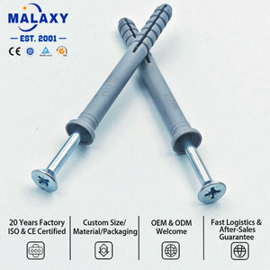 บริการ OEM/ODM ของ Malaxy  น็อตยึดคอนกรีตแบบเจาะเกลียวปลายแหลม ขยายได้ ทำจากไนลอนและสแตนเลส 304 - Product Image 1