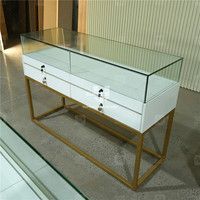 Présentoir de boutique en bois personnalisé pour bijouterie présentoir verrouillable présentoir de bijouterie en verre vitrine de comptoir