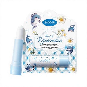 Baume à lèvres hydratant anti-gerçures à motif animal dauphin, à la rose, camélia, camomille et <span class=keywords><strong>beurre</strong></span> de karité 3,4g - Product Image 2