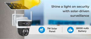 4G Mini PT Solar Security Camera Dual Lens 360° Pan Rotation Fixed Lens AI Outdoor <b>Wireless</b> <b>CCTV</b> Camera - Product Image 6