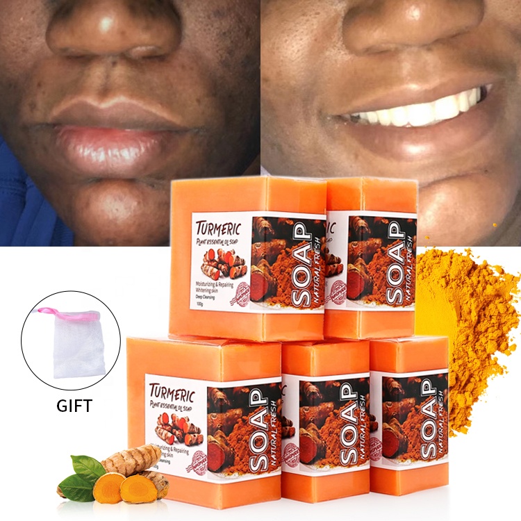 Мыло от акне, натуральное органическое мыло ручной работы, имбирь, куркума