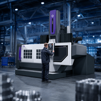 Machine de découpe de précision en métal entièrement fermée, haute efficacité, robuste, pour tour CNC vertical (vente en gros)
