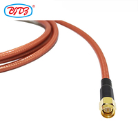 Approvisionnement d'usine OEM SMA prise mâle SMA femelle Jack connecteurs de cloison 1.5m longueur RG400 cavalier RF câble assemblage cuivre PTFE