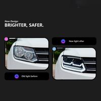 Feux avant LED pour VW Amarok 2010-2022, feux de jour, clignotants, projecteur de faisceau élevé, phare