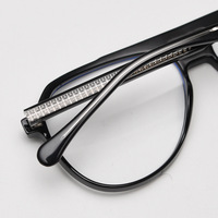 Lunettes de vue vintage pour femmes Lunettes de luxe à double pont Lunettes surdimensionnées Montures de lunettes à la mode 2025 Lunettes Tr90