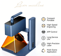Machine de gravure laser CNC portable Laser Sparrow pour bois, feuilles, acrylique, aluminium, configuration autonome DIY, profondeur de gravure 0,1-1 mm