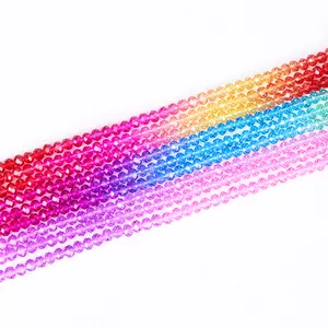 Jewelry making supplies bead Glass beads mixed color clear crystal loose beads for bracelet making