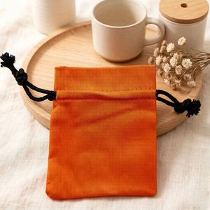 Reusable Wholesale <b>Small</b> Cotton Jewelry Pouch with Drawstring Custom Logo Luxury Dust <b>Bag</b> for Necklaces Rings & Gift Packaging - Product Image 6