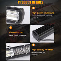 Nouvelles barres lumineuses LED tout-terrain Jie Shengguang JSG-17 de 12 à 30 pouces, faisceau combiné large/spot, phare antibrouillard pour SUV/ATV/camion, 60W, 9-36V, garantie 1 an