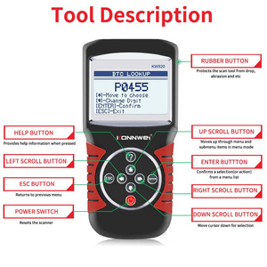 Bán Chạy Nhất Obd Ii Scanner Automotriz Ô Tô Xe Kiểm Tra Máy Tính OBD2 Scan Tool Xe Scanner KONNWEI KW820 - Product Image 3