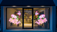 Mur vidéo LED publicitaire, affichage holographique 3D flexible en maille, affiche numérique compatible SDK, écran LED transparent pour verre