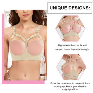 의료 등급 압박 브라 수술 후 회복 보정 탑 가슴 확대 수술 브라 - Product Image 4