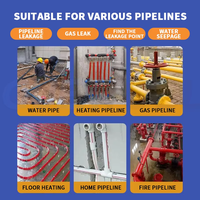 Détecteur de fuites de canalisations souterraines industrielles F999M, détecteur de fuites de canalisations de chauffage au sol, testeur de fuites de canalisations haute précision