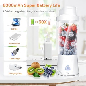 <span class=keywords><strong>2025</strong></span> 360 Wát có thể sạc lại máy ép trái cây xách tay máy xay sinh tố Pin hoạt động máy xay sinh tố cup smoothies Máy ép trái cây cup Mini Máy ép trái cây chai - Product Image 5