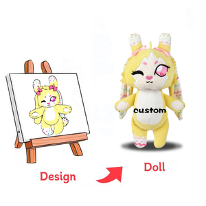 Màu Hồng Kitten tùy chỉnh 20cm búp bê mềm thiết kế mới thêu gấu với PP bông điền món quà sinh nhật phụ kiện Claw máy phong cách - Product Image 6