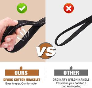 कार सीट बेल्ट और कनेक्टर त्वरित रिलीज/क्लैंप के साथ एडजस्टेबल कुत्ते पट्टा - Product Image 5