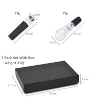 Ensemble de cadeaux de bar 3 pièces, verseur de vin, bouchon sous vide, serveur multifonction en bois, acier inoxydable, tire-bouchon, ouvre-bouteille