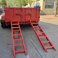 Remorque à benne basculante pour tracteur de haute qualité 7x14, capacité de 4,8 tonnes, avec rampes robustes, à vendre