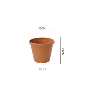 <span class=keywords><strong>Maceta</strong></span> Pequeña de Terracota y Plástico Verde. Diseño Cónico con Relieve de Hojas, <span class=keywords><strong>Maceta</strong></span> para Flores de Jardín para Decoración de Oficina y Exteriores. - Product Image 3