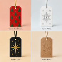 Étiquettes suspendues en carton personnalisées avec code-barres et impression à chaud pour les emballages cadeaux de vêtements