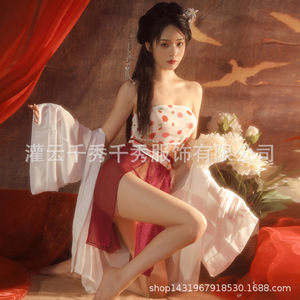 Nuevo conjunto de lencería sexy, estilo Hanfu clásico, faja erótica femenina, estilo antiguo puro y seductor, uniforme, tendencia nacional - Product Image 5