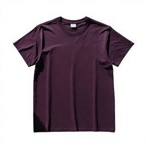 Manufacturer Direct Adult <b>Men</b> Tee Shirt Combed Cotton Heavyweight 220gsm Athletic Fit Ribbed Knit DTG Print - Product Image 2