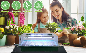 Livraison rapide Thermostat température bouton réglable étanche <span class=keywords><strong>semis</strong></span> tapis <span class=keywords><strong>chauffant</strong></span> 40 cellules humidité dômes <span class=keywords><strong>plateau</strong></span> de démarrage de semences - Product Image 5