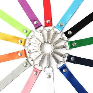 Wholesale Custom No logo Sublimation Polyester Roll Blank Plain White Lanyards in Bulk - Product Image 4