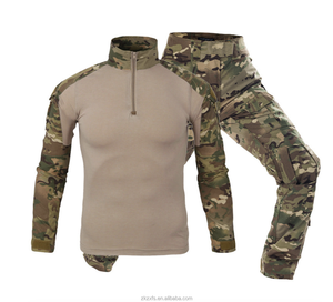 G2 đa túi ngụy trang chiến thuật chiến đấu đồng phục quần áo phù hợp với ếch làm bằng vải cotton thoáng khí - Product Image 5