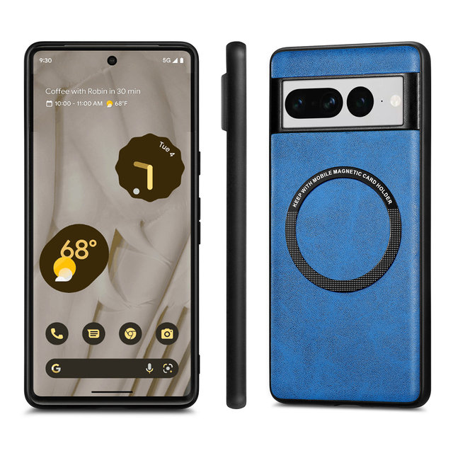 Luxury Best Selling Phone Case PU Leather Magnetic Charging Shockproof Phone Case for Google Pixel 7 Pro Pixel 7A Case