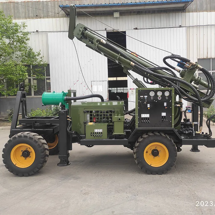 300 Pneumatic Water Well Drill Machines Borehole Well Drilling Machine For Deep Water Well Drilling Rig Machines With Mud Pump