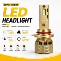 Ampoule de phare LED H7 haute performance 140W 12500LM 12V en aluminium à petite base pour kit d'amélioration de la conduite nocturne