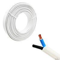 Câble électrique plat flexible isolé en PVC EN 50525-2-11 60227 IEC 56 H03V2V2H2-F, cuivre, 2 conducteurs, pour la construction de maisons