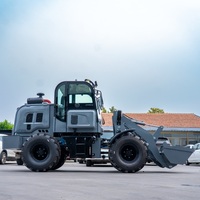CE-Zertifizierter Kompakter Frontlader 1200kg Traglast 4x4 Mini-Lader Hochleistungs-Hydraulischer Knickgelenkter Hoflader