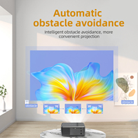 Projecteur intelligent Android A-mazon FHD 1080P 4K 1200ANSI Mini portable pour extérieur et cinéma à domicile 3D 5G WiFi BT LED entièrement scellé