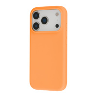Housse de téléphone portable orange pour iphone 17 Pro coque de téléphone magnétique en silicone liquide