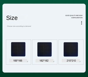 단결정 실리콘 태양 전지, 182*182mm, A 등급, 23.3% 고효율 태양광 실리콘 웨이퍼 - Product Image 3