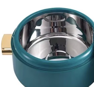 Ensemble de 3 casseroles cylindriques modernes en acier inoxydable avec couvercle verrouillable et doubles poignées, capacité 1L, 2L, 3.5L, finition intérieure mate, pour <span class=keywords><strong>buffet</strong></span> - Product Image 6