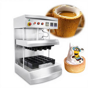 स्वचालित डोनट आइसक्रीम चाय कॉफी शंकु कप कराची वाफले बिस्किट बेकर मशीन बेकरी के लिए बिस्किट कप बनाती है - Product Image 2