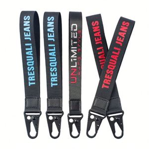 Custom Logo <b>Lanyard</b> Wrist Keychain <b>Lanyard</b> Woven Embroidered Short Keychain <b>Lanyards</b> With Logo Custom Eagle Hook - Product Image 4